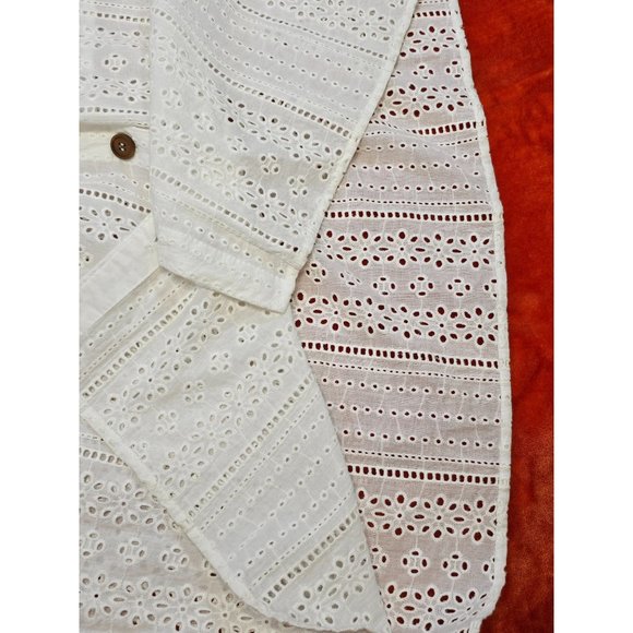 Coco Jaimeson A-Line Knee Length Eyelet Dress, Size Small - Picture 6 of 6